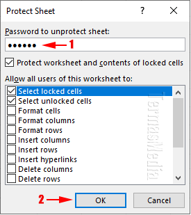 Cara mengunci dan memproteksi sel dari pengeditan di Microsoft Excel
