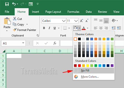 Cara menampilkan dan menyembunyikan kembali gridlines di Microsoft Excel