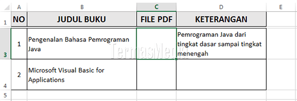 Menyisipkan file pdf di lembar kerja Excel
