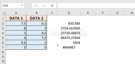 Fungsi PI() Microsoft Excel