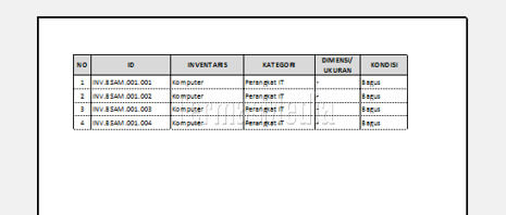 Mencetak hanya area terseleksi dari lembar kerja (worksheet) Microsoft Excel