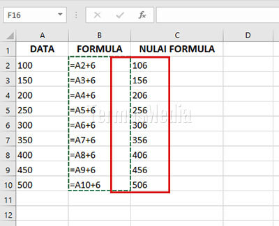 Menyalin hanya nilai saja tanpa formula di Microsoft Excel