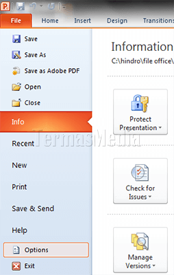 Cara menghindari slide hitam kosong di akhir slideshow