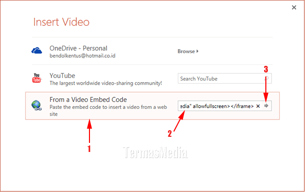 menambahkan dan memutar video Youtube di Microsoft PowerPoint