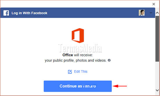 Menyisipkan gambar dari Facebook langsung di Microsoft PowerPoint
