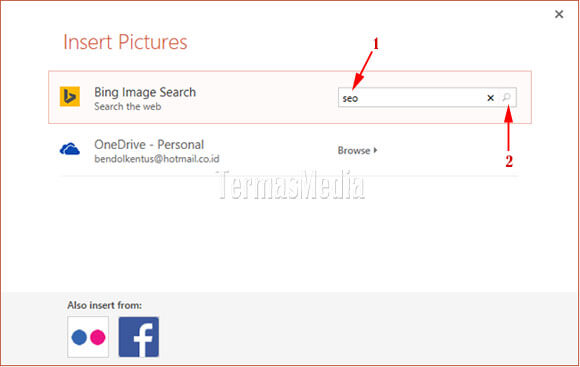 Cara memperoleh dan menyisipkan langsung gambar online di Microsoft PowerPoint