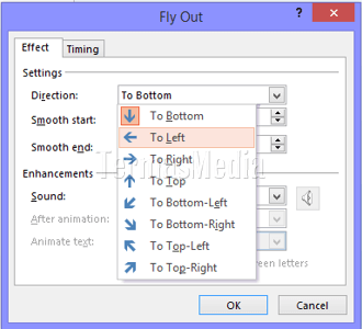 Membuat teks berjalan (running text) di Microsoft PowerPoint