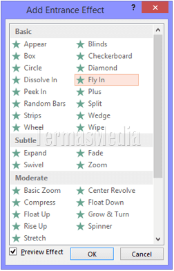 Membuat teks berjalan (running text) di Microsoft PowerPoint
