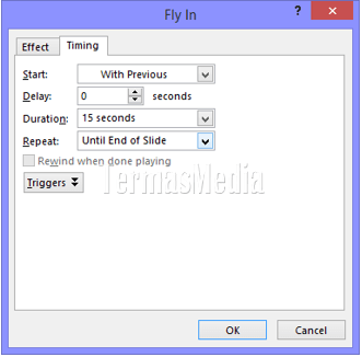 Membuat teks berjalan (running text) di Microsoft PowerPoint