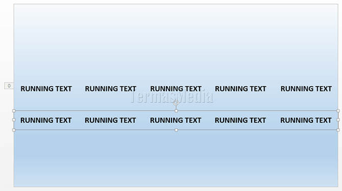 Membuat teks berjalan (running text) di Microsoft PowerPoint
