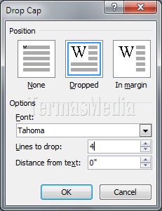 Membuat paragraf lebih menonjol dengan drop cap