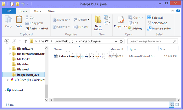 Mengekstrak gambar dari file Microsoft Word berekstensi docx
