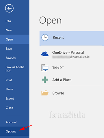 membuka kode sumber html di Microsoft Word