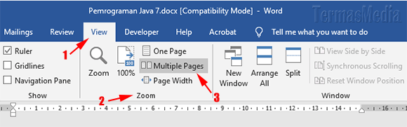 Cara melihat beberapa halaman dokumen sekaligus di Microsoft Word