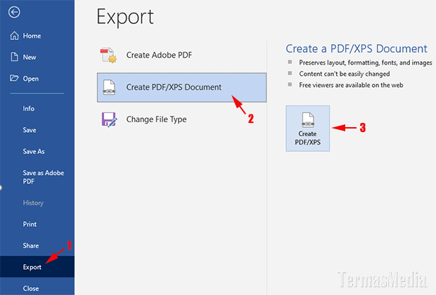 Cara mengubah file DOCX atau DOC ke PDF dengan aplikasi Microsoft Word