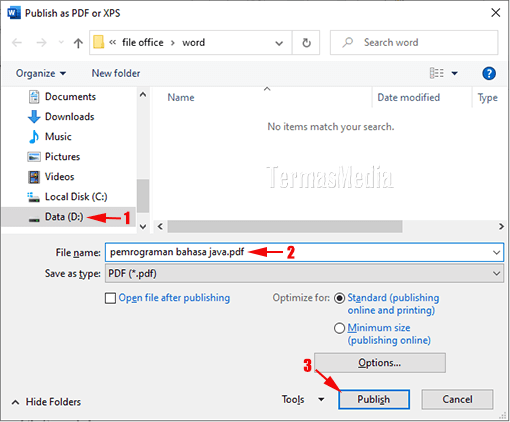 Cara mengubah atau mengkonversi dokumen Microsoft Word ke PDF