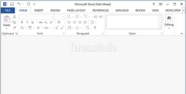 Menjalankan Microsoft Word dalam mode aman (safe mode)