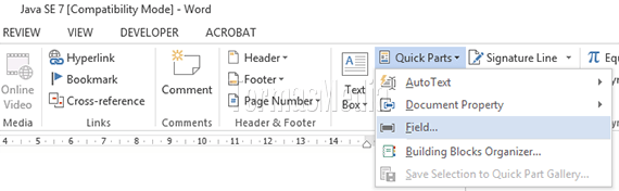 Menyisipkan hitungan kata (word count) di Dokumen Word