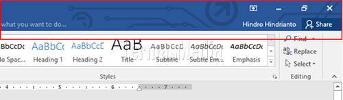 Mengubah gambar latar dan tema title bar Microsoft Office
