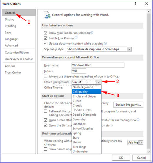 Mengubah gambar latar dan tema title bar Microsoft Office