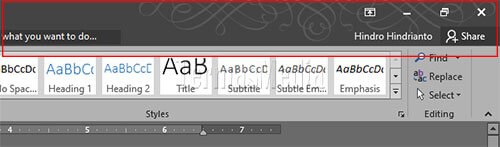 Mengubah gambar latar dan tema title bar Microsoft Office