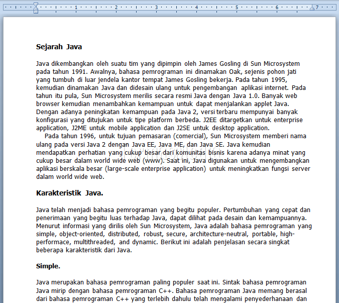 Membuat kolom koran di Microsoft Word
