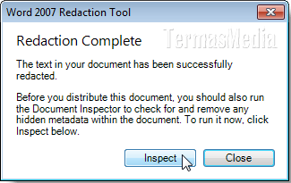 Menyembunyikan teks di dokumen Microsoft Word