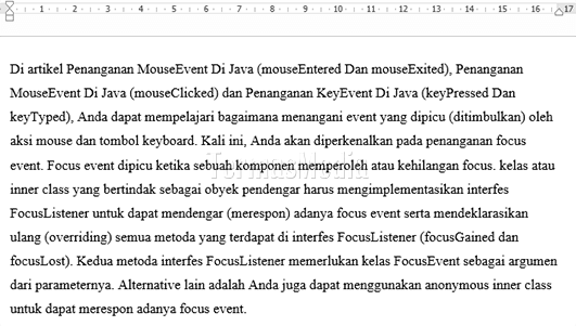 Menghapus hyperlink dari Microsoft Word