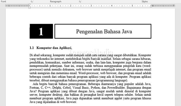 Menambahkan watermark ke dokumen Microsoft Word
