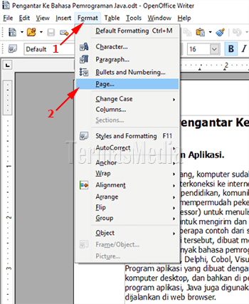 Menambahkan watermark di OpenOffice Writer