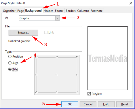 Menambahkan watermark di OpenOffice Writer