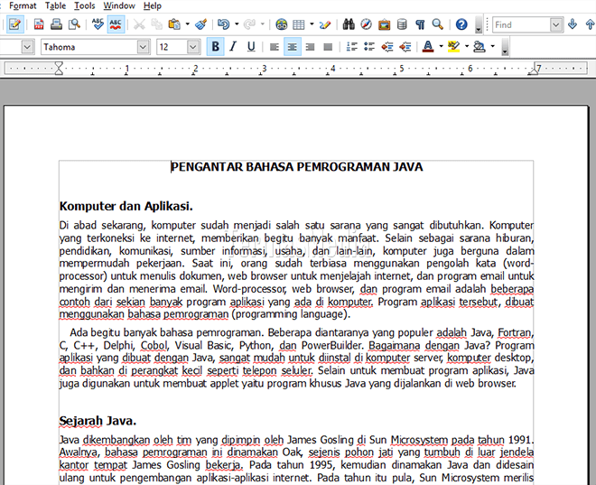 Menyimpan dokumen OpenOffice Writer sebagai file Microsoft Word