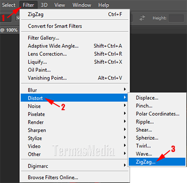 Membuat efek riak air dengan fitur ZigZag Adobe Photoshop