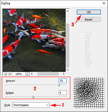 Membuat efek riak air dengan fitur ZigZag Adobe Photoshop