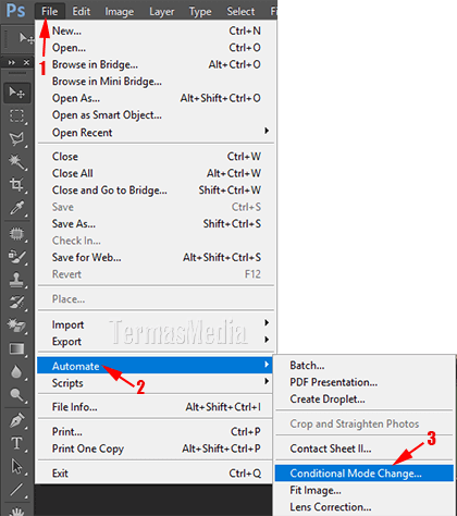 Solusi gambar tidak bisa diedit (mode index layer) di Adobe Photoshop