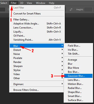 Membuat efek blur menggunakan adobe photoshop