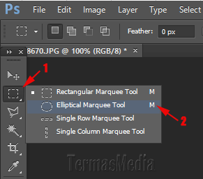 Memotong (crop) gambar menjadi bentuk lingkaran dengan Photoshop