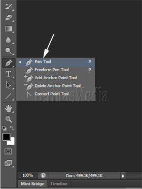 Menggunakan Pen Tool untuk menyeleksi bagian gambar tertentu di Adobe Photoshop