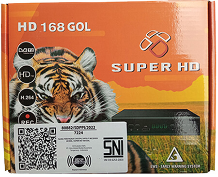 Set Top Box STB Super HD 168 GOL Harimau flash memory 8 MB
