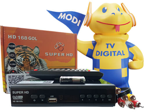 Set Top Box STB Super HD 168 GOL Harimau flash memory 8 MB