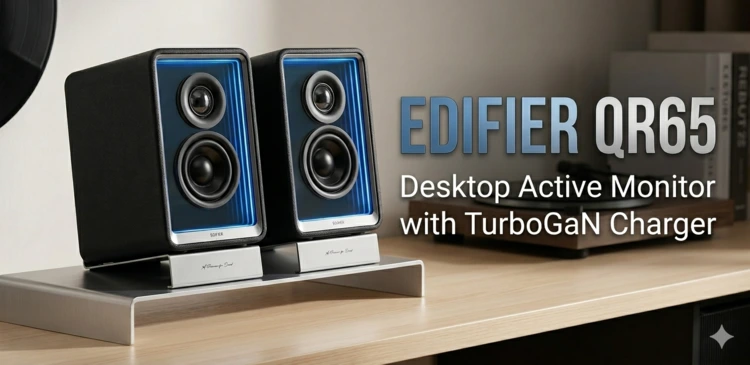 Edifier QR65, speaker Hi-Res dengan fitur charger TurboGaN 65W
