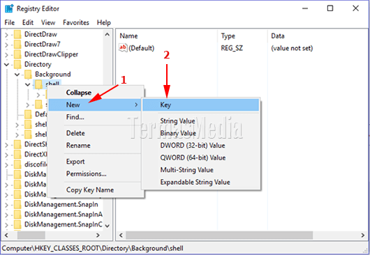 Menambahkan aplikasi ke menu pintas klik kanan desktop Windows