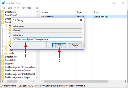 Menambahkan aplikasi ke menu pintas klik kanan desktop Windows