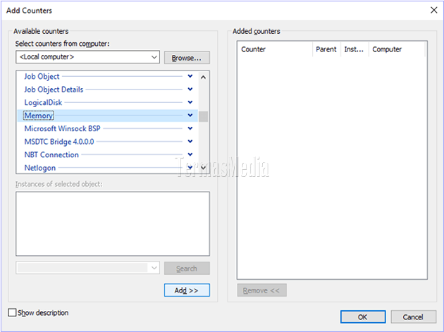 Cara memeriksa penggunaan memori komputer Windows