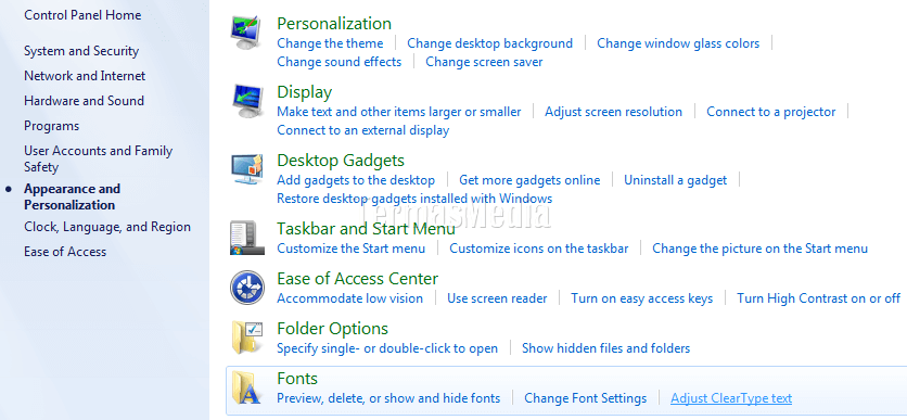 Membuat teks mudah dibaca dengan fitur ClearType