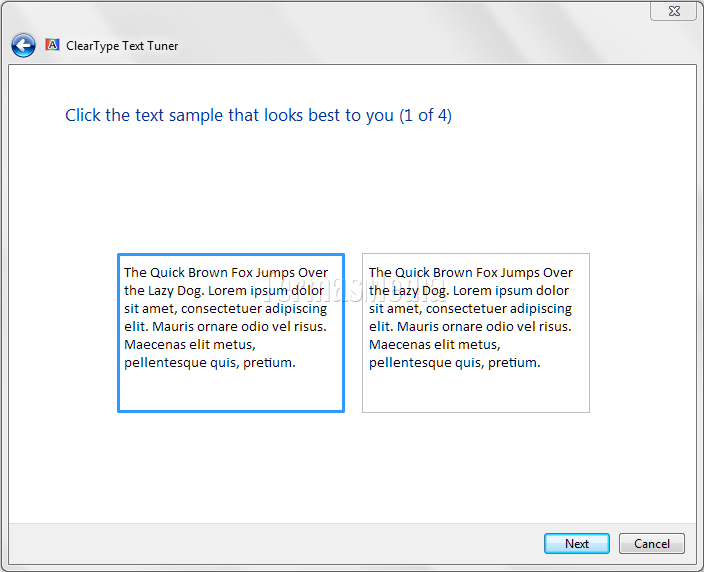 Membuat teks mudah dibaca dengan fitur ClearType