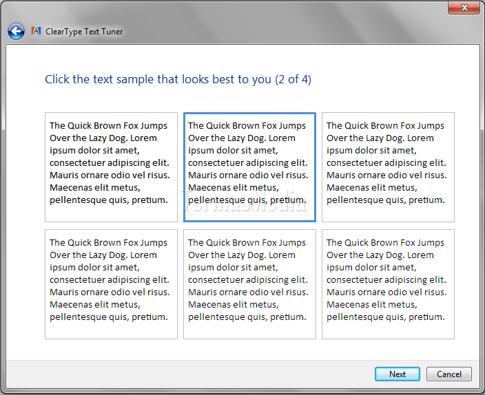 Membuat teks mudah dibaca dengan fitur ClearType