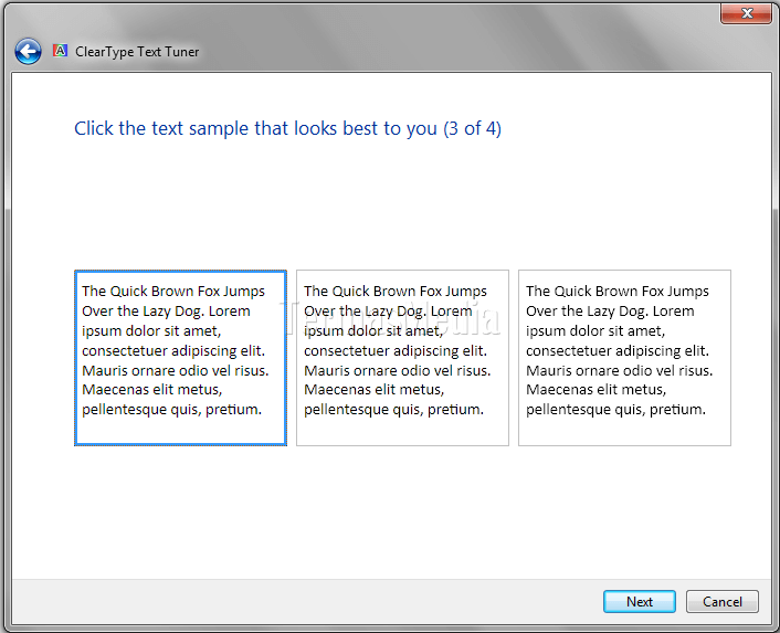 Membuat teks mudah dibaca dengan fitur ClearType