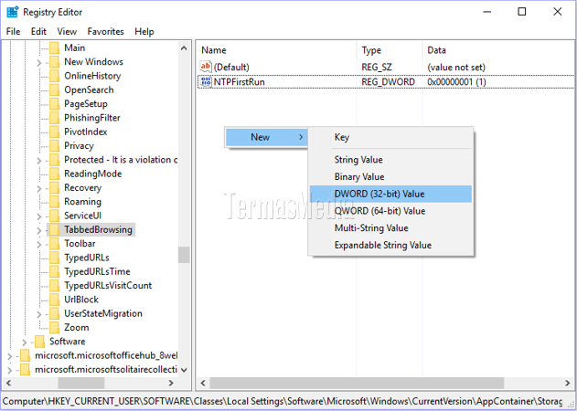 Menonaktifkan tab preview di browser Microsoft Edge