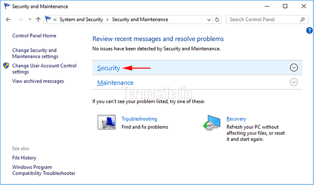 Menonaktifkan User Account Control (UAC) di Windows
